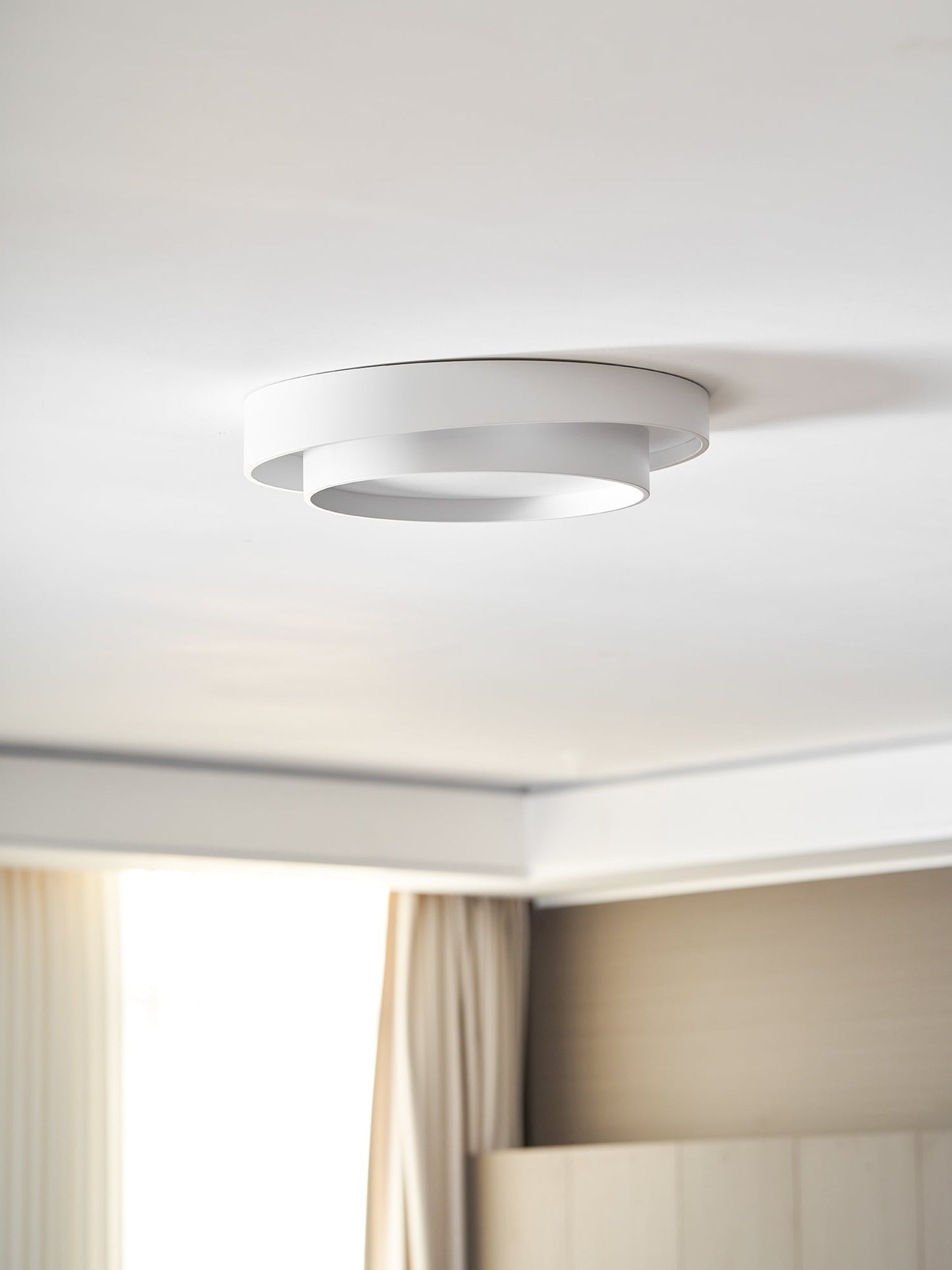 Ceiling Lamp Modern with Double Ring Design and Replaceable LED