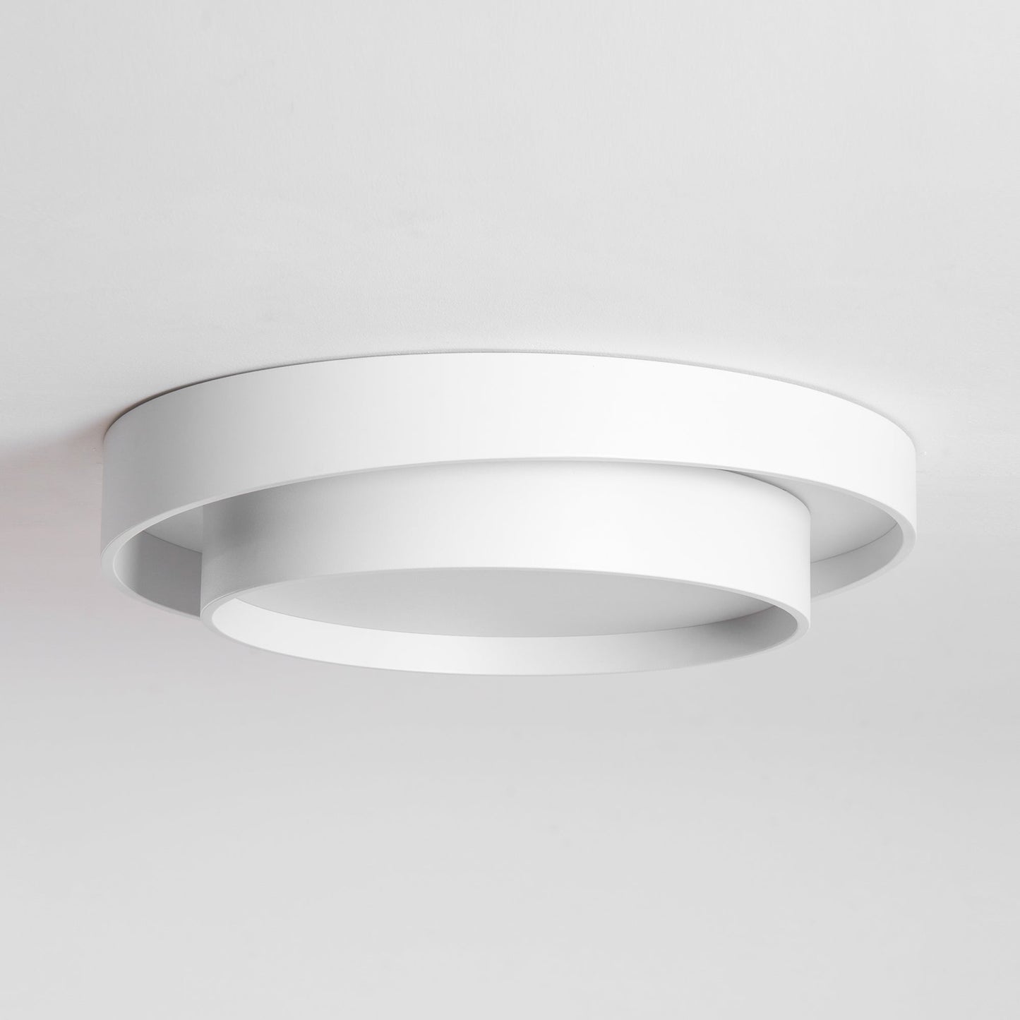 Ceiling Lamp Modern with Double Ring Design and Replaceable LED
