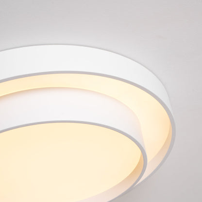 Ceiling Lamp Modern with Double Ring Design and Replaceable LED