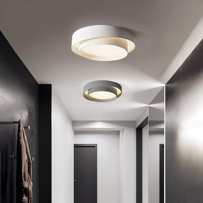 Ceiling Lamp Modern with Double Ring Design and Replaceable LED