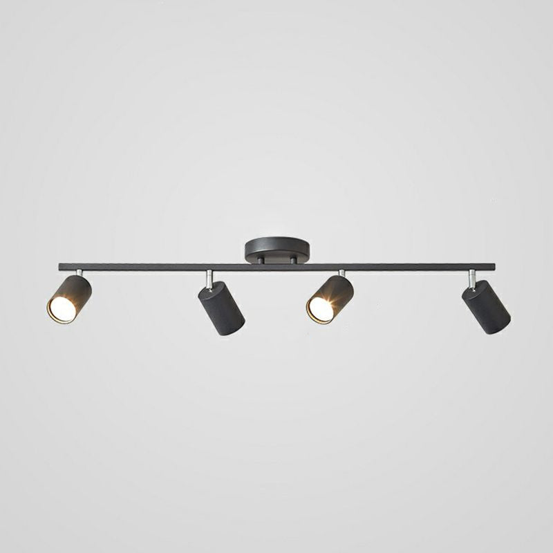 Ceiling Spotlight Bar Modern Minimalist with Adjustable Cylinder Heads and GU10 Fitting