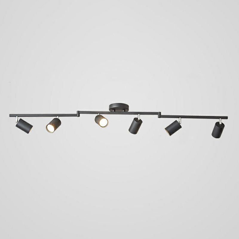 Ceiling Spotlight Bar Modern Minimalist with Adjustable Cylinder Heads and GU10 Fitting