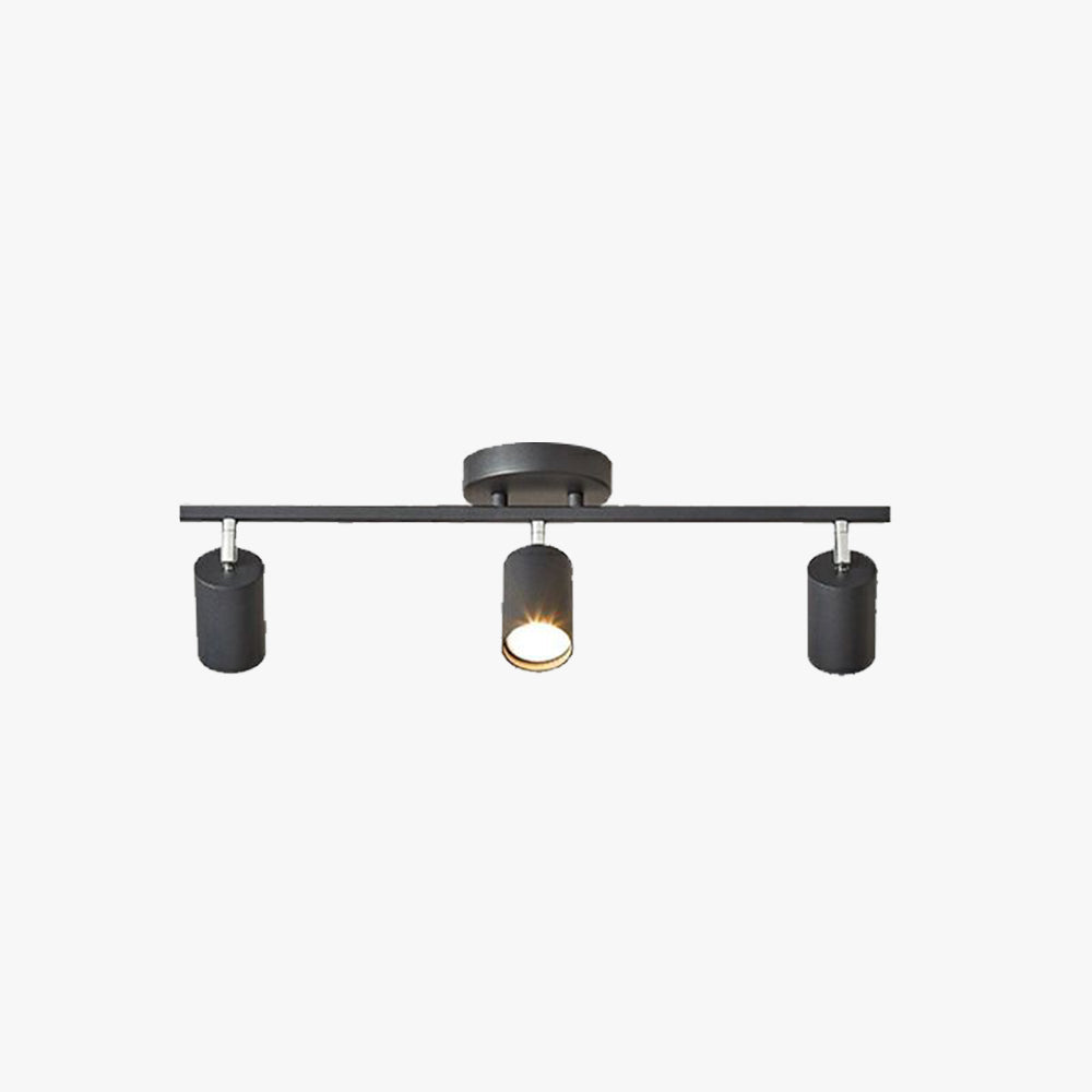 Ceiling Spotlight Bar Modern Minimalist with Adjustable Cylinder Heads and GU10 Fitting