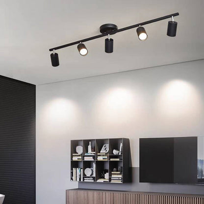 Ceiling Spotlight Bar Modern Minimalist with Adjustable Cylinder Heads and GU10 Fitting