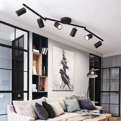 Ceiling Spotlight Bar Modern Minimalist with Adjustable Cylinder Heads and GU10 Fitting