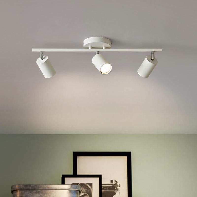 Ceiling Spotlight Bar Modern Minimalist with Adjustable Cylinder Heads and GU10 Fitting