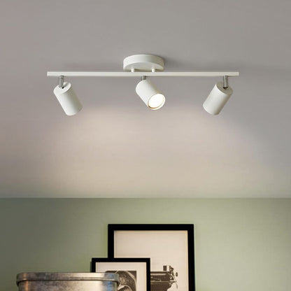 Ceiling Spotlight Bar Modern Minimalist with Adjustable Cylinder Heads and GU10 Fitting