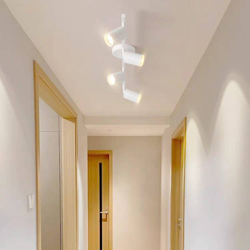 Ceiling Spotlight Bar Modern Minimalist with Adjustable Cylinder Heads and GU10 Fitting