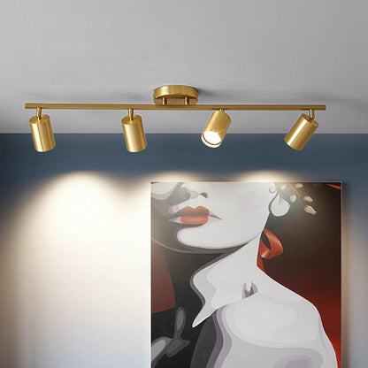 Ceiling Spotlight Bar Modern Minimalist with Adjustable Cylinder Heads and GU10 Fitting