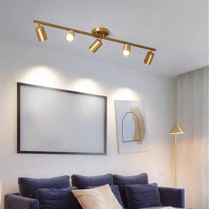 Ceiling Spotlight Bar Modern Minimalist with Adjustable Cylinder Heads and GU10 Fitting
