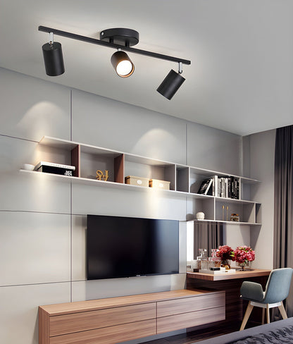Ceiling Spotlight Bar Modern with Rotatable Heads and GU10 Fitting