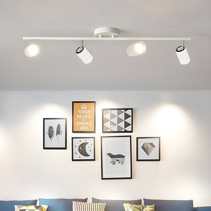 Ceiling Spotlight Bar Modern with Rotatable Heads and GU10 Fitting