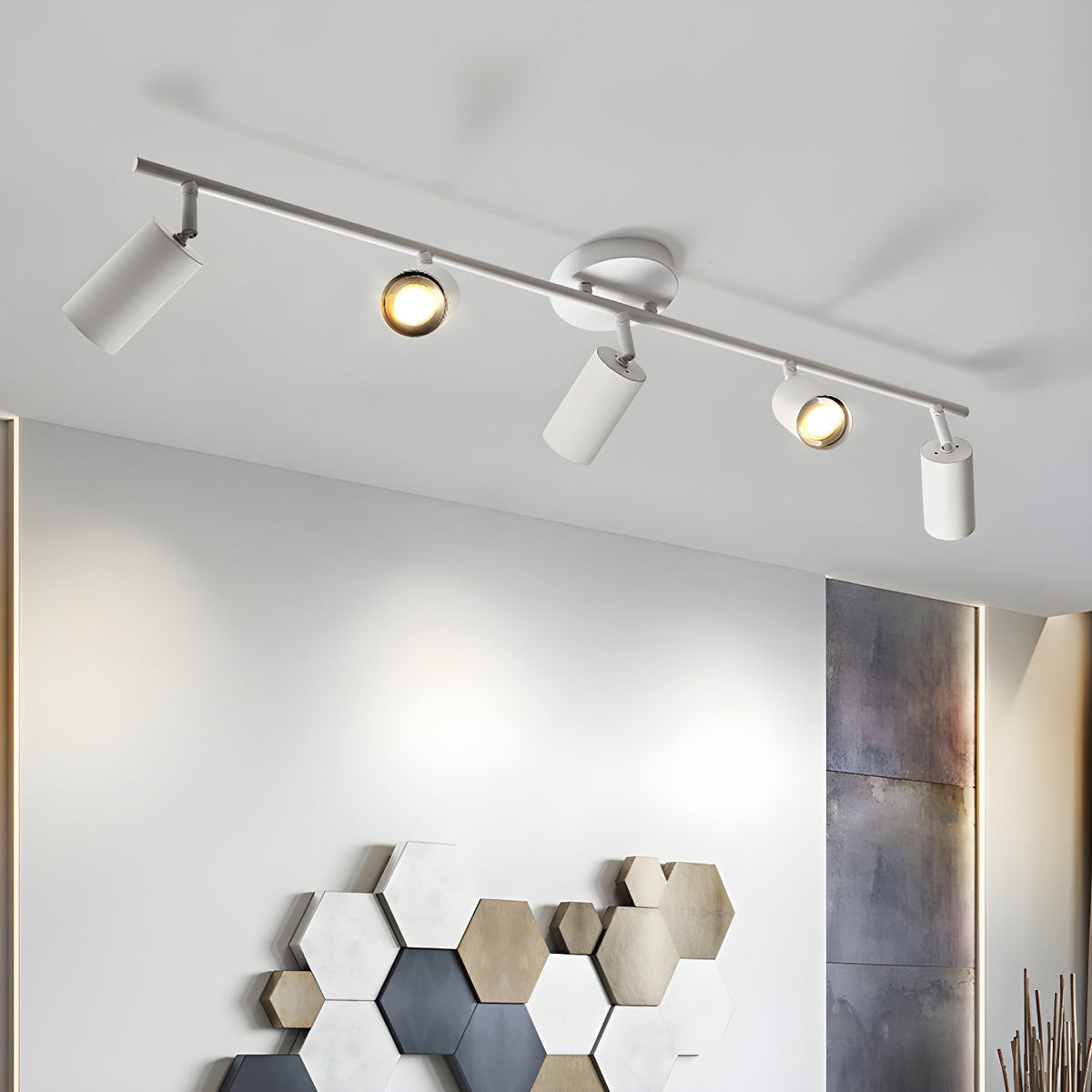Ceiling Spotlight Bar Modern with Rotatable Heads and GU10 Fitting