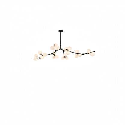 Chandelier Modern with Globe Glass Shades and Branch Design