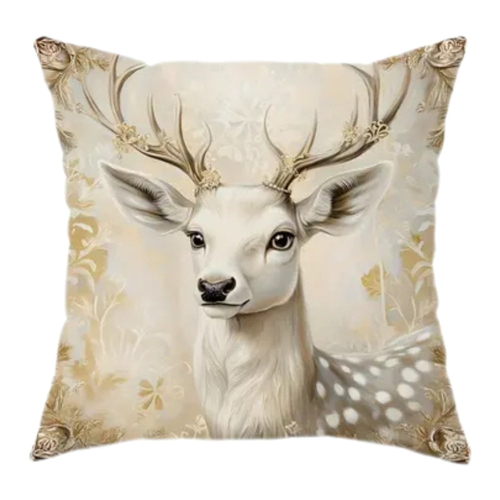 Christmas Cushion Cover with Velvet Finish and Zip