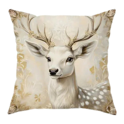Christmas Cushion Cover with Velvet Finish and Zip