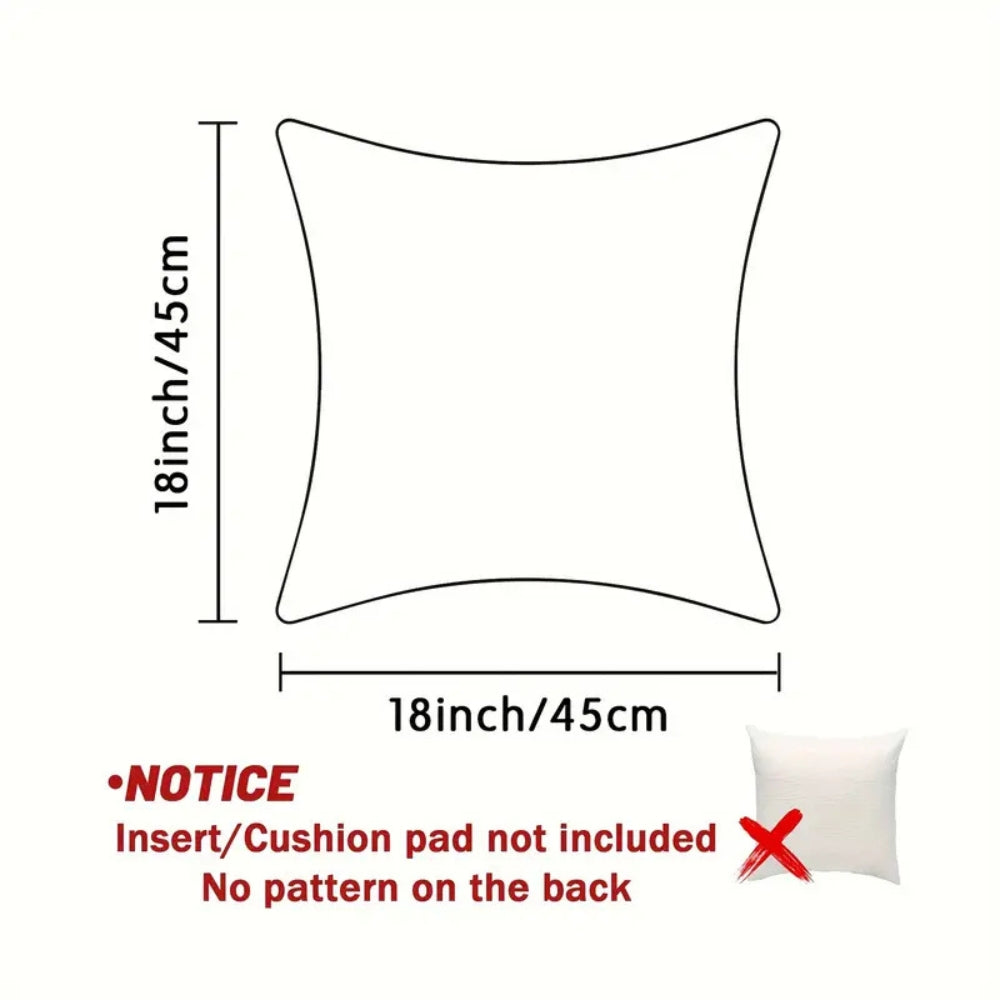 Christmas Cushion Cover with Velvet Finish and Zip