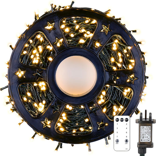 Christmas Tree Fairy String Lights 800 LED with Remote Control, 8 Modes, Timer and Dimmer