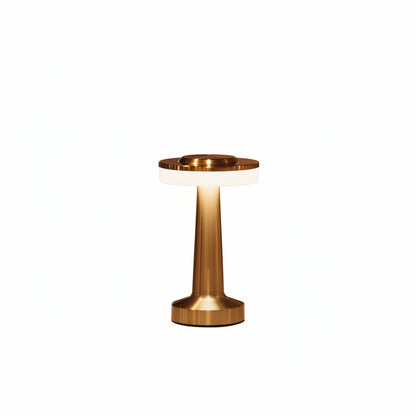 Cordless LED Table Lamp Art Deco with Touch Dimmer and USB-C Charging