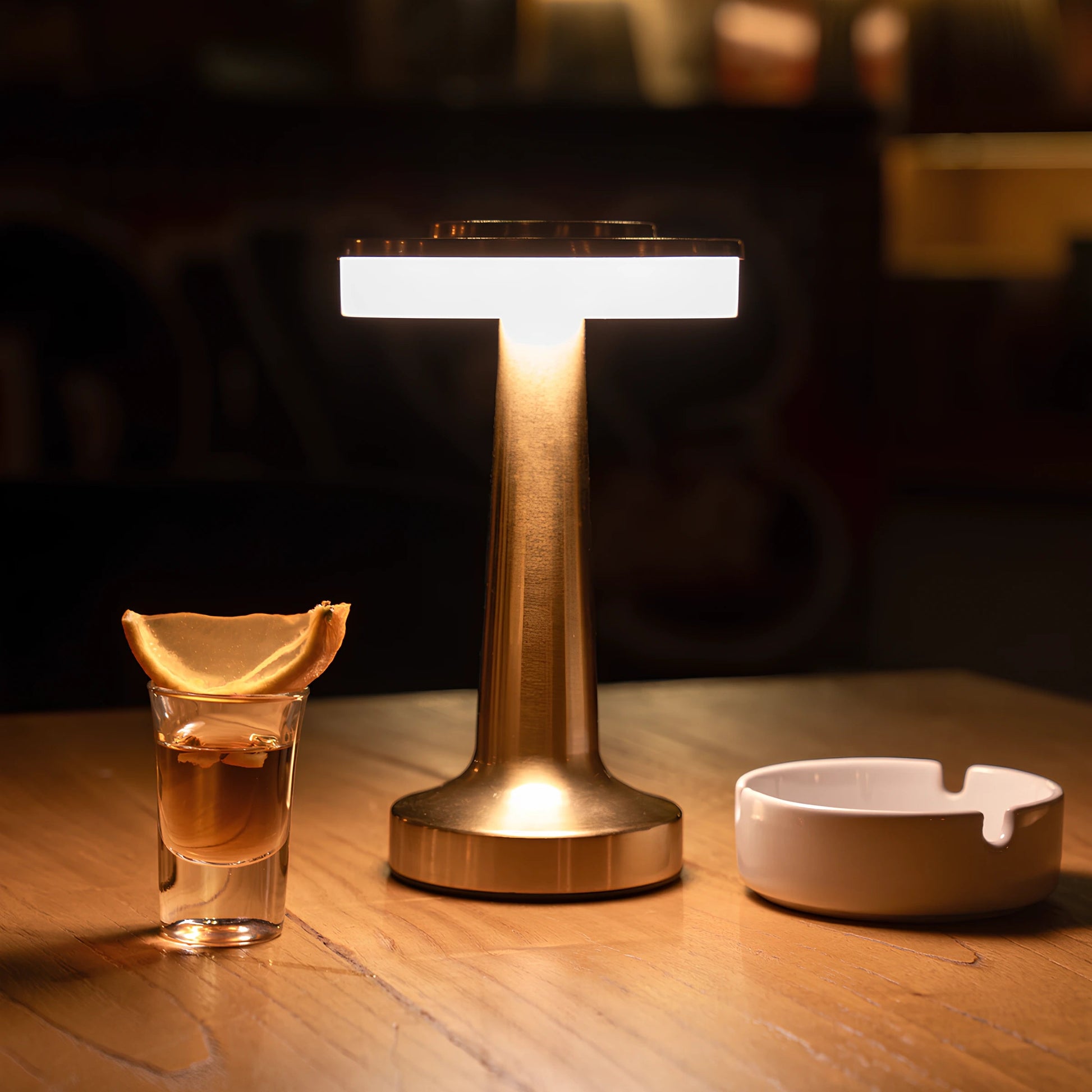 Cordless LED Table Lamp Art Deco with Touch Dimmer and USB-C Charging