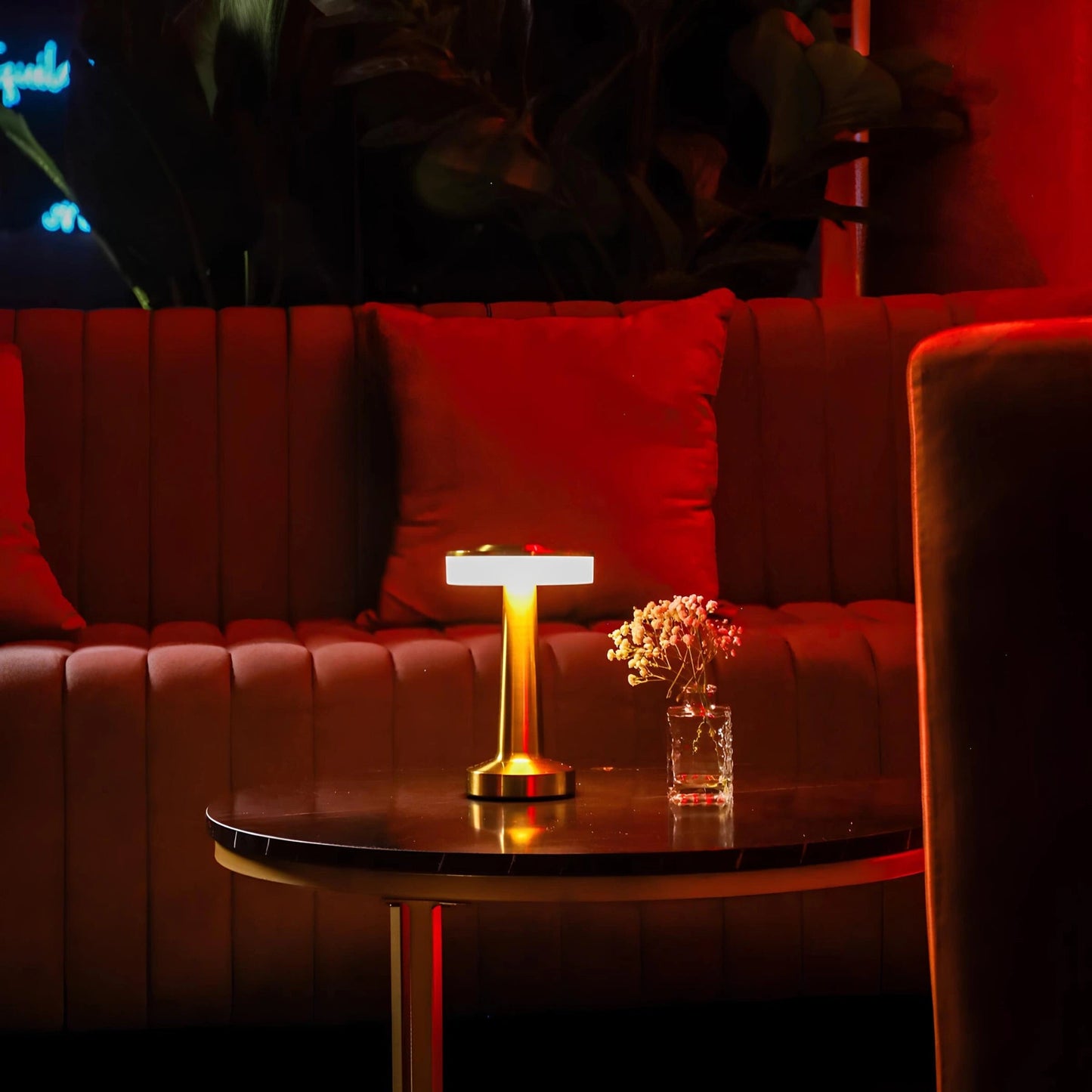 Cordless LED Table Lamp Art Deco with Touch Dimmer and USB-C Charging