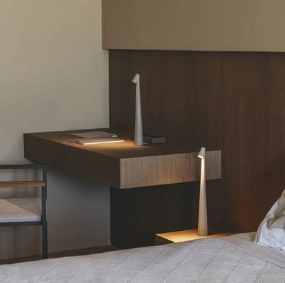 Cordless LED Table Lamp Minimalist Design with Adjustable Brightness and Touch Control