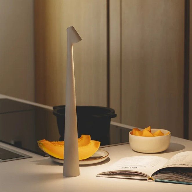 Cordless LED Table Lamp Minimalist Design with Adjustable Brightness and Touch Control