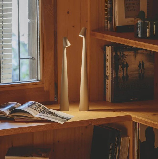 Cordless LED Table Lamp Minimalist Design with Adjustable Brightness and Touch Control