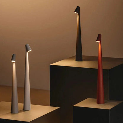 Cordless LED Table Lamp Minimalist Design with Adjustable Brightness and Touch Control