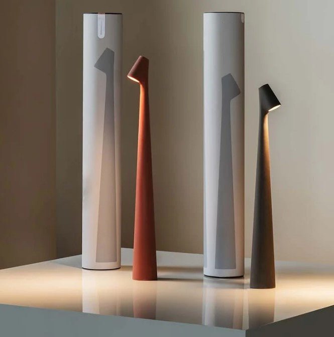 Cordless LED Table Lamp Minimalist Design with Adjustable Brightness and Touch Control
