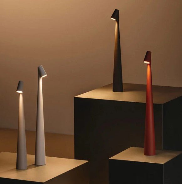 Cordless LED Table Lamp Minimalist Design with Adjustable Brightness and Touch Control