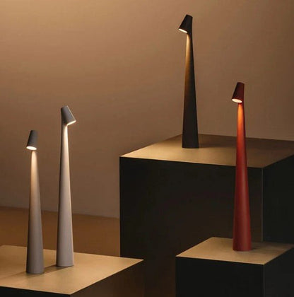 Cordless LED Table Lamp Minimalist Design with Adjustable Brightness and Touch Control