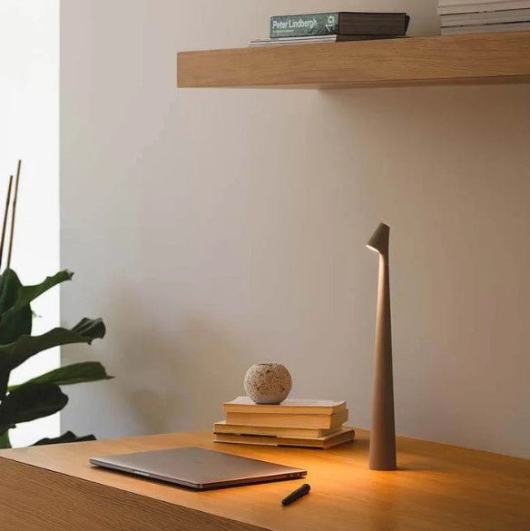 Cordless LED Table Lamp Minimalist Design with Adjustable Brightness and Touch Control