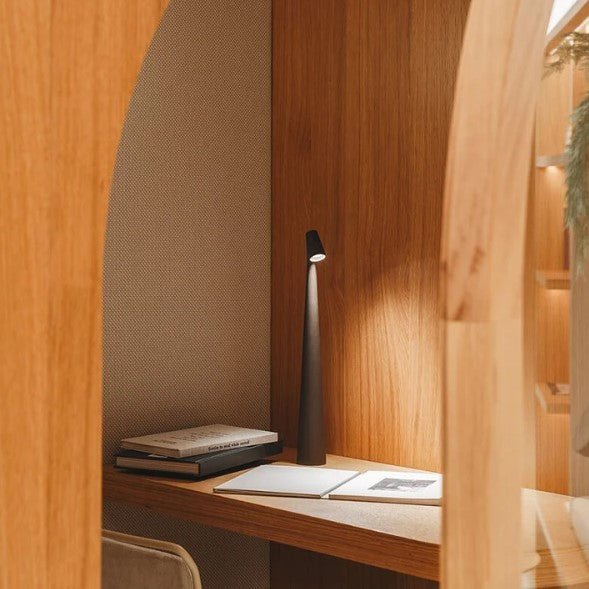 Cordless LED Table Lamp Minimalist Design with Adjustable Brightness and Touch Control
