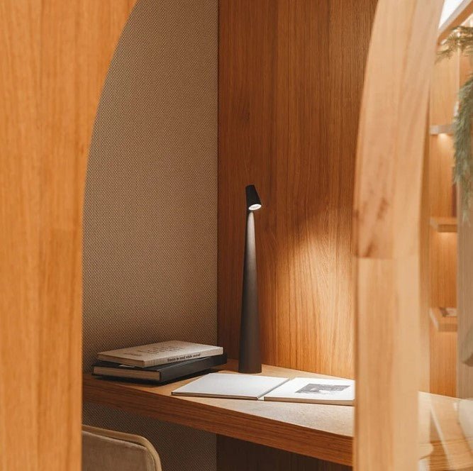 Cordless LED Table Lamp Minimalist Design with Adjustable Brightness and Touch Control