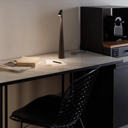 Cordless LED Table Lamp Minimalist Design with Adjustable Brightness and Touch Control
