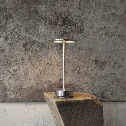 Cordless LED Table Lamp Minimalist Design with Touch Dimmer and Rechargeable Battery
