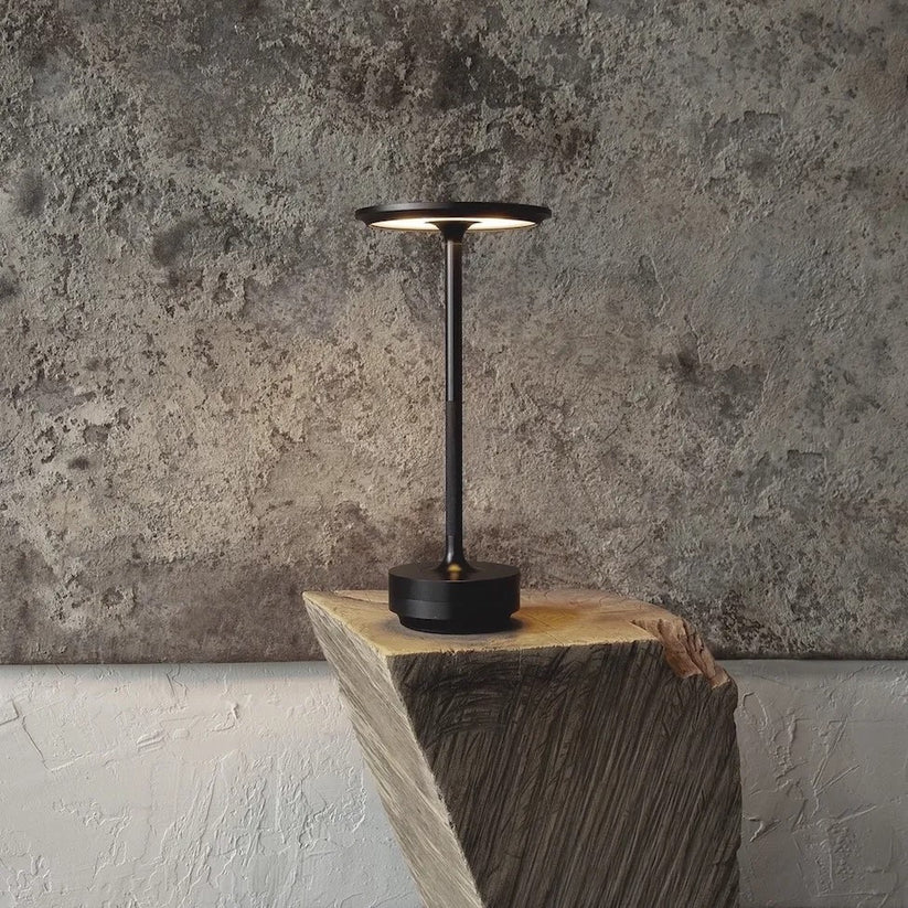 Cordless LED Table Lamp Minimalist Design with Touch Dimmer and Rechargeable Battery