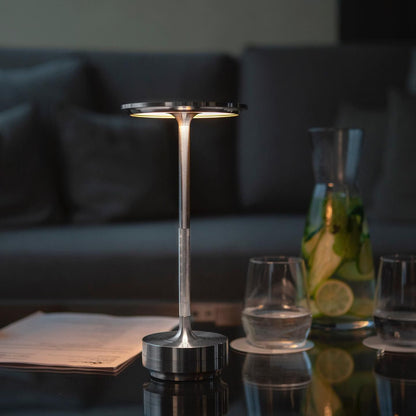 Cordless LED Table Lamp Minimalist Design with Touch Dimmer and Rechargeable Battery