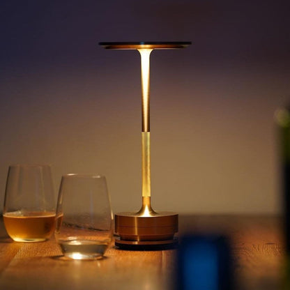 Cordless LED Table Lamp Minimalist Design with Touch Dimmer and Rechargeable Battery