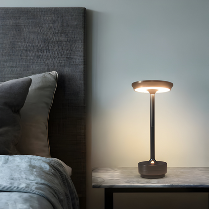 Cordless LED Table Lamp Modern Minimalist with Touch Dimmer and Rechargeable Battery