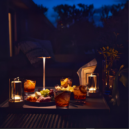 Cordless LED Table Lamp Modern Minimalist with Touch Dimmer and Rechargeable Battery