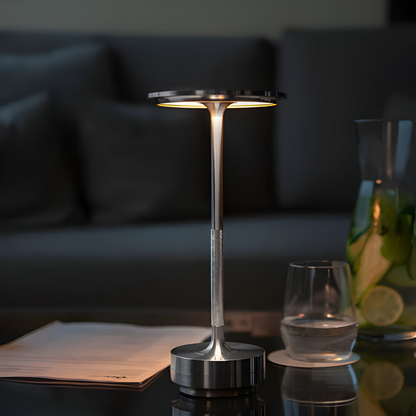 Cordless LED Table Lamp Modern Minimalist with Touch Dimmer and Rechargeable Battery