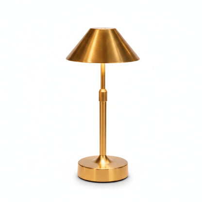 Cordless Table Lamp Modern Touch Dimming LED with Conical Shade