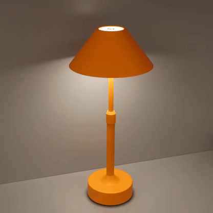 Cordless Table Lamp Modern Touch Dimming LED with Conical Shade