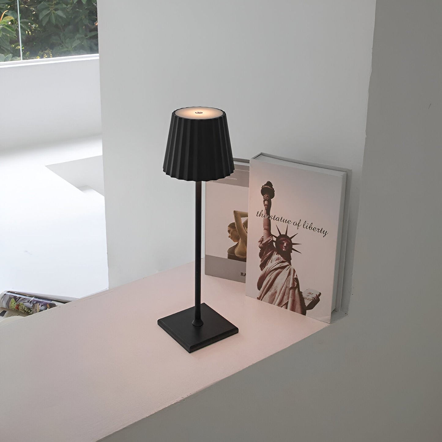 Cordless Table Lamp Modern with Touch Dimmer and Rechargeable Battery