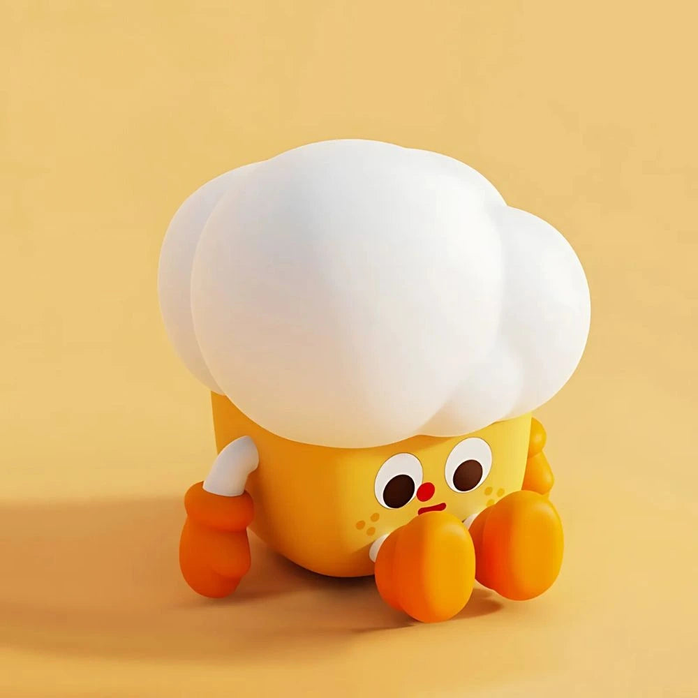 Cute Animal Night Light Silicone LED Bedside Lamp with Touch Control and Sleep Timer