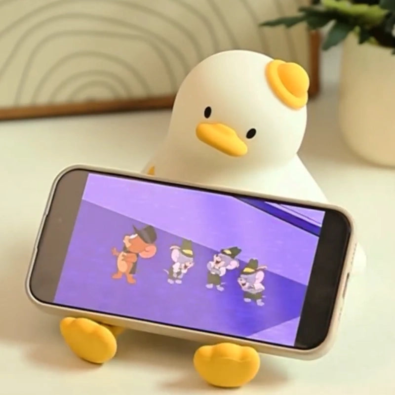 Cute Animal Night Light Silicone LED Bedside Lamp with Touch Control and Sleep Timer