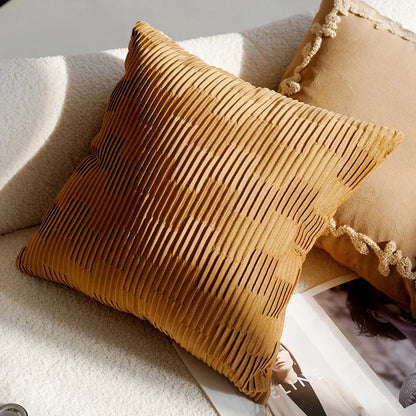 Decorative Cushion Cover with Tufted and Textured Boho Patterns