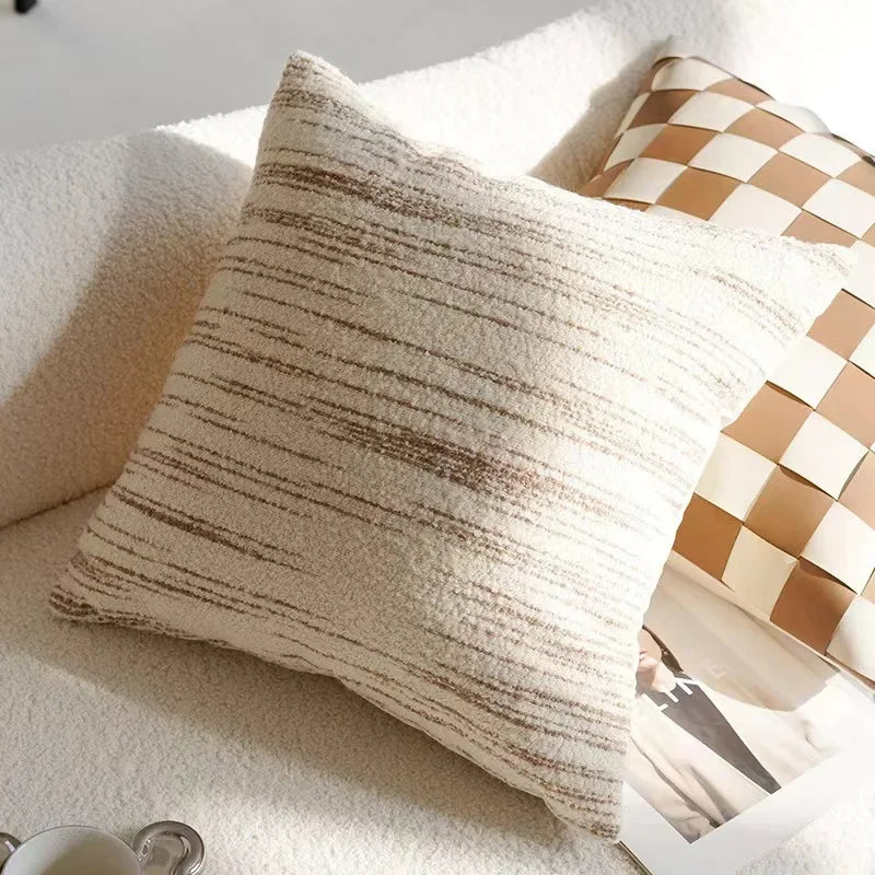 Decorative Cushion Cover with Tufted and Textured Boho Patterns